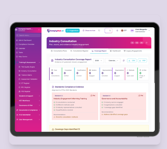 ComplyHub — RTO Compliance Software | Vivacity